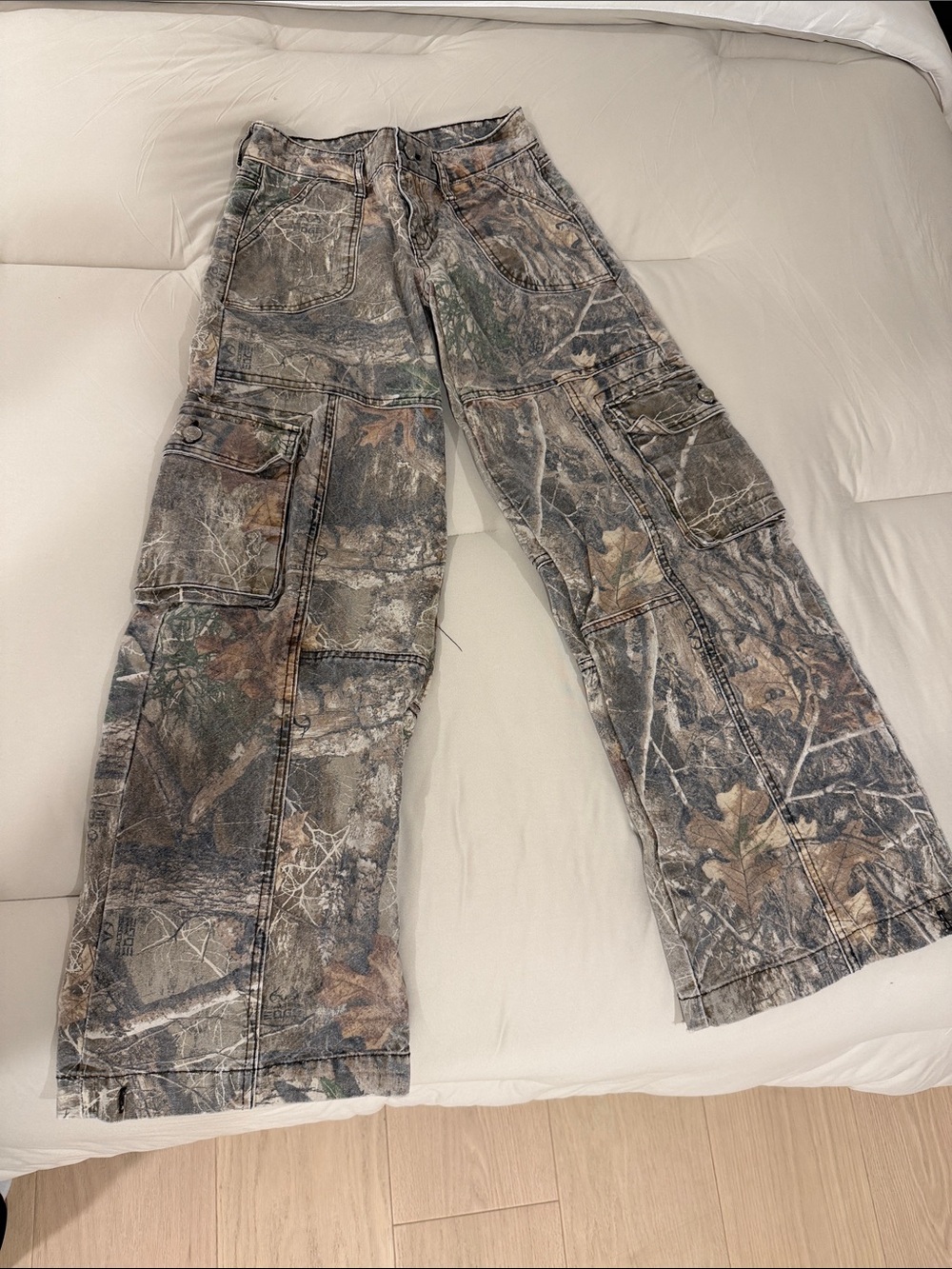 REVICE Men's Camouflage Cargo Jeans - Brown Green Black Print